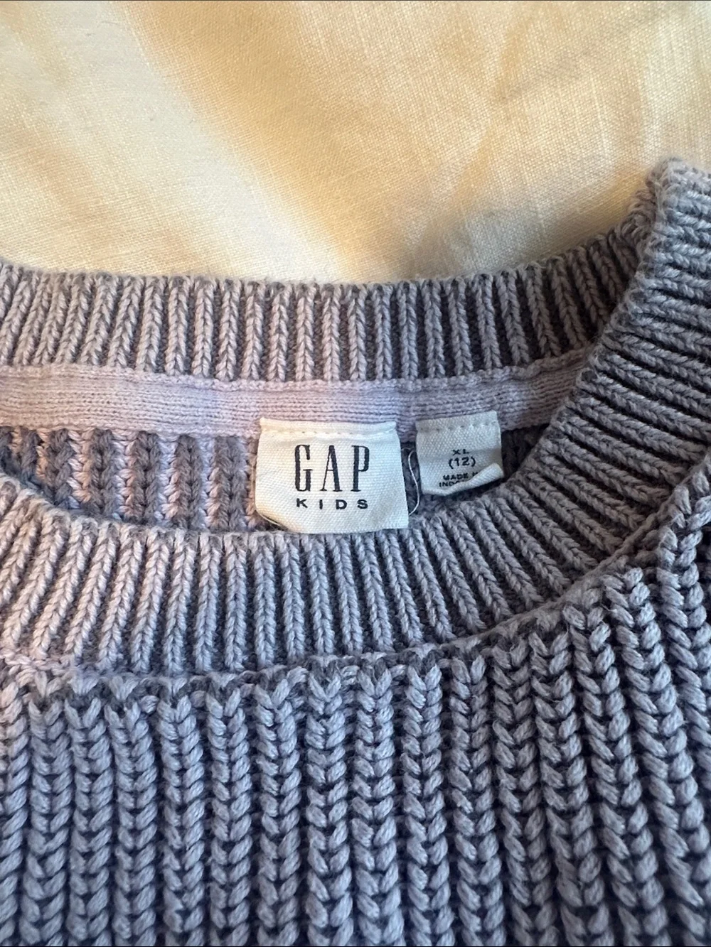 GAP Lavender Crewneck Knit Sweater